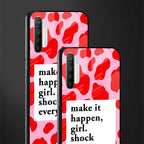 make it happen girl glass case for realme x2 image-2