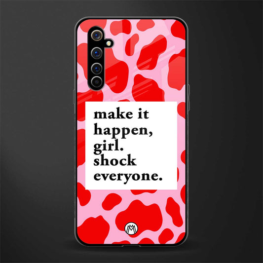 make it happen girl glass case for realme x50 pro image