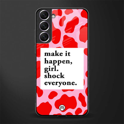 make it happen girl glass case for samsung galaxy s21 image