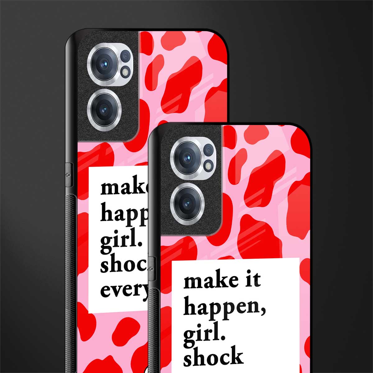 make it happen girl glass case for oneplus nord ce 2 5g image-2