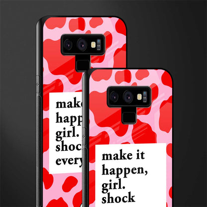 make it happen girl glass case for samsung galaxy note 9 image-2