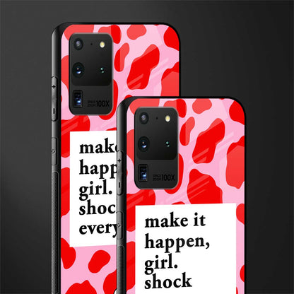 make it happen girl glass case for samsung galaxy s20 ultra image-2