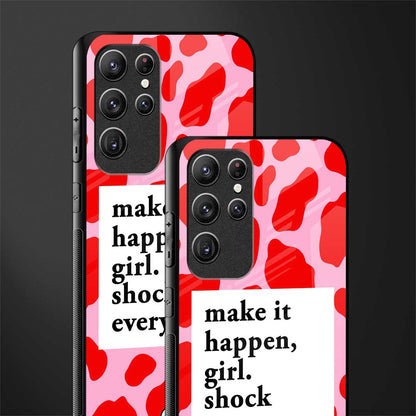 make it happen girl glass case for samsung galaxy s21 ultra image-2