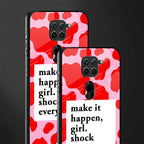 make it happen girl glass case for redmi note 9 image-2