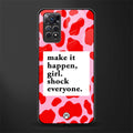 make it happen girl glass case for redmi note 11 image