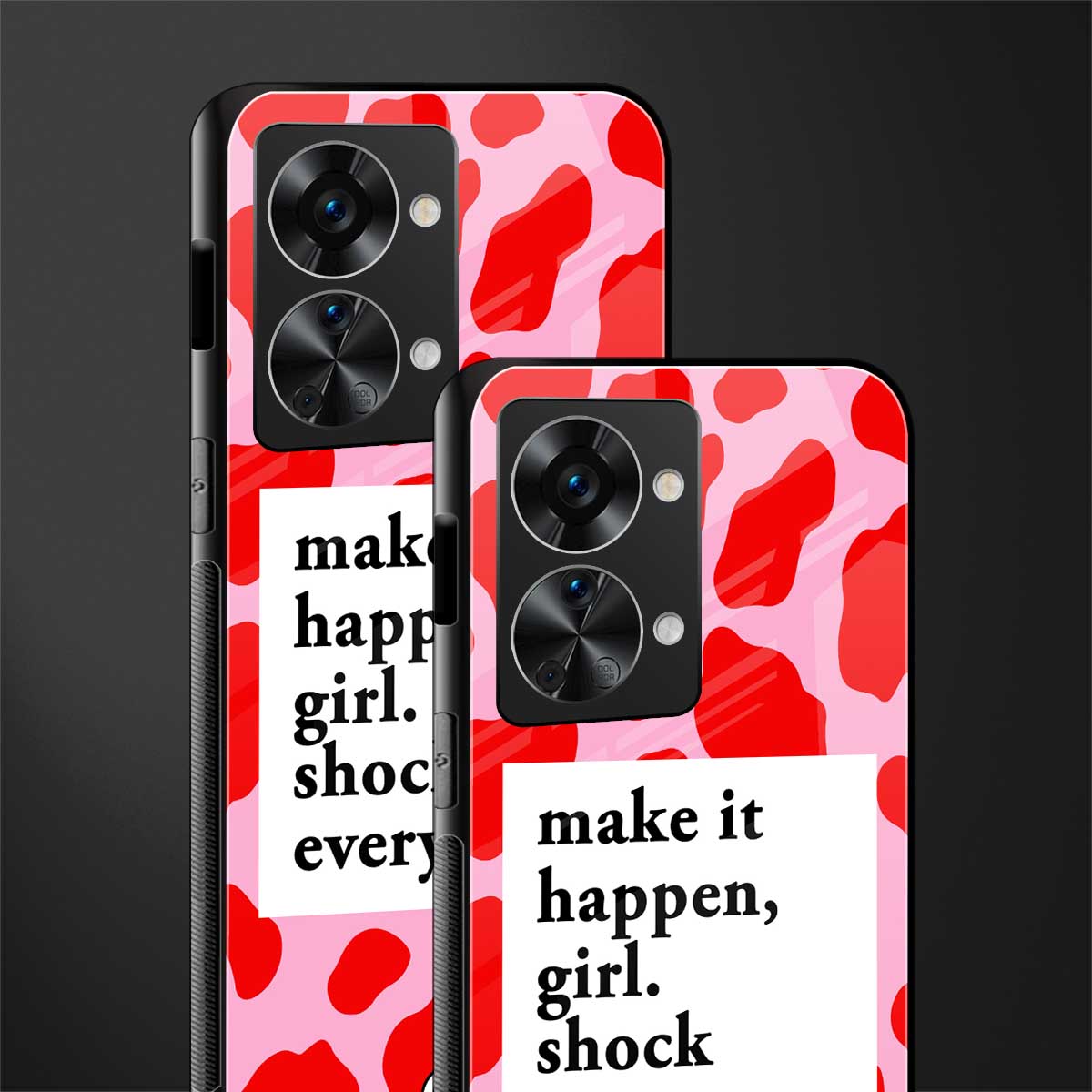 make it happen girl glass case for phone case | glass case for oneplus nord 2t 5g