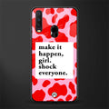 make it happen girl glass case for vivo y12 image