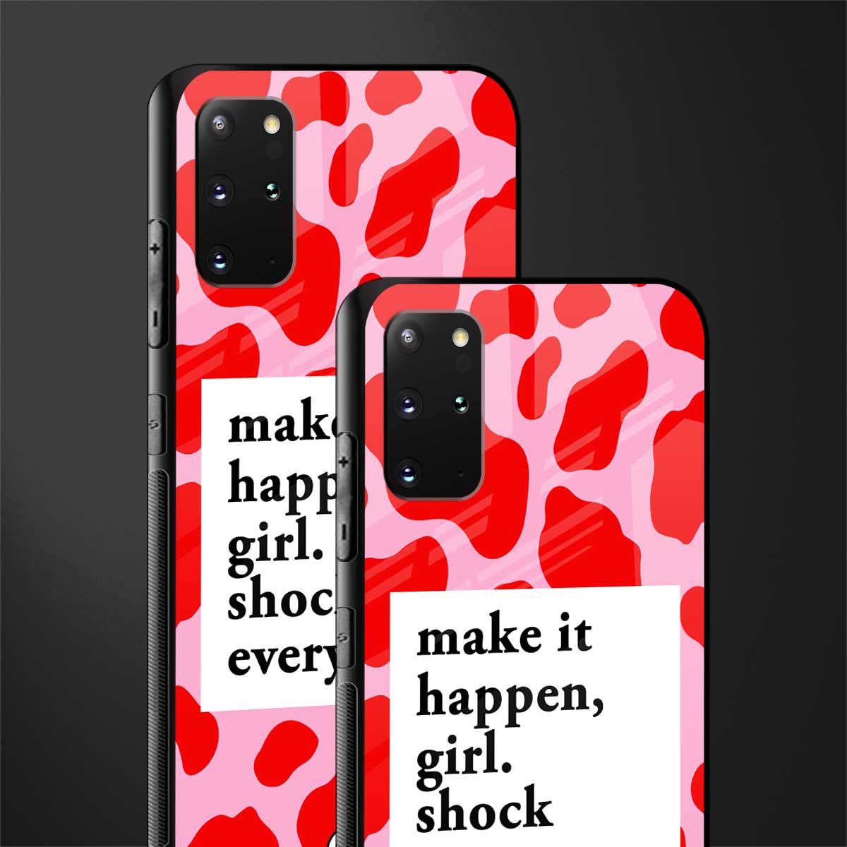 make it happen girl glass case for samsung galaxy s20 plus image-2