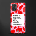 make it happen girl glass case for oneplus 8t image