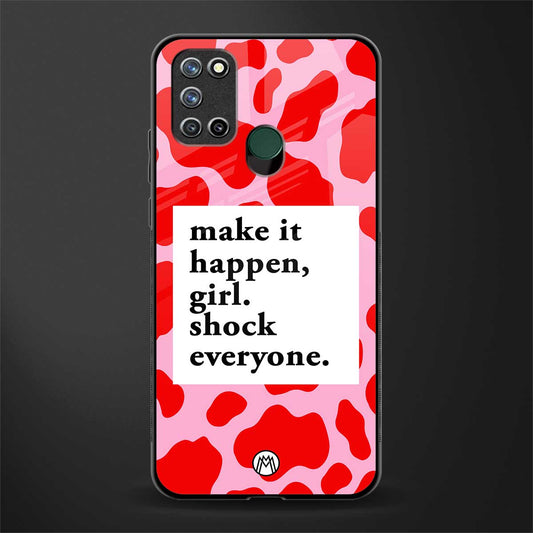 make it happen girl glass case for realme 7i image