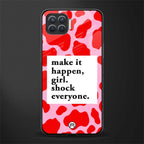 make it happen girl glass case for oppo f17 image