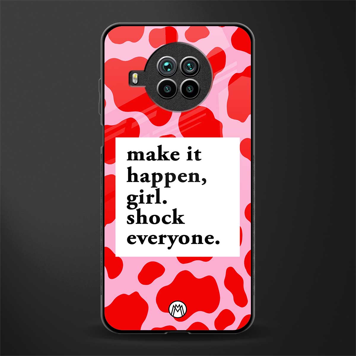 make it happen girl glass case for mi 10i image