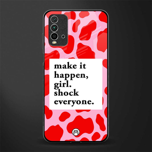 make it happen girl glass case for redmi 9 power image
