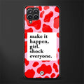 make it happen girl glass case for samsung galaxy a12 image