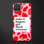 make it happen girl glass case for samsung galaxy a12 image