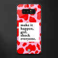 make it happen girl glass case for samsung galaxy note 8 image
