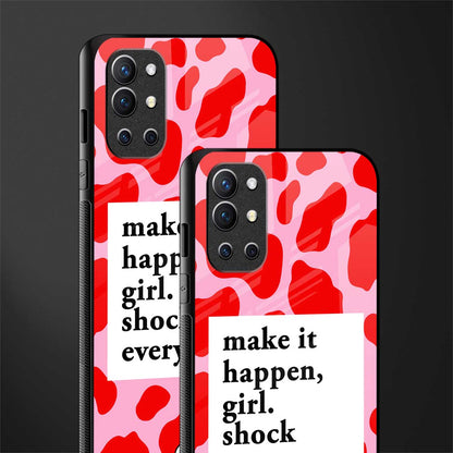 make it happen girl glass case for oneplus 9r image-2