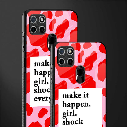make it happen girl glass case for realme c21 image-2