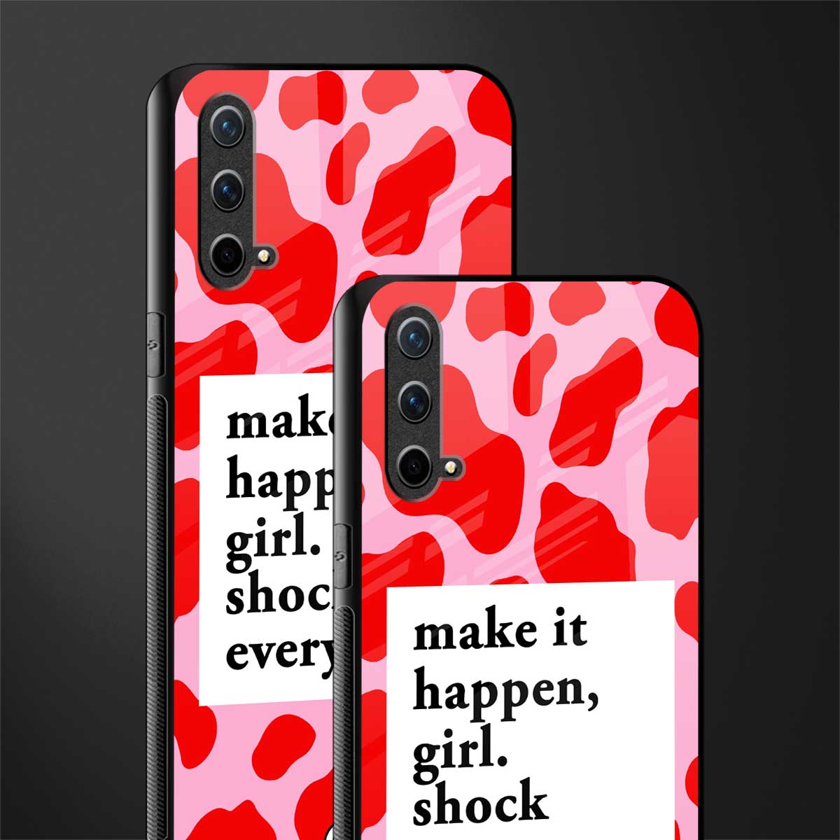 make it happen girl glass case for oneplus nord ce 5g image-2