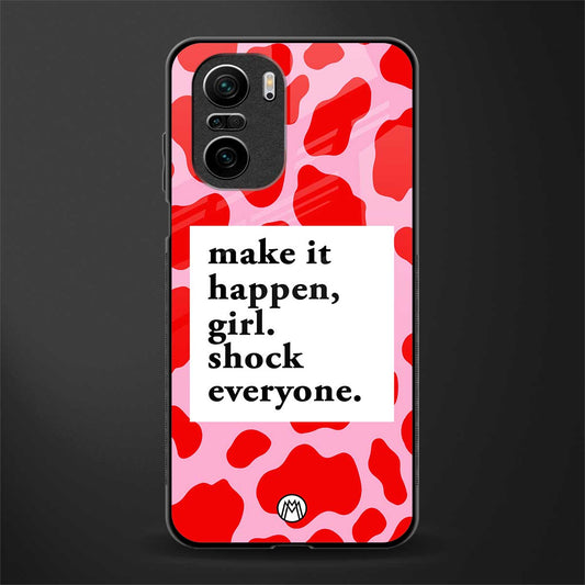 make it happen girl glass case for mi 11x 5g image