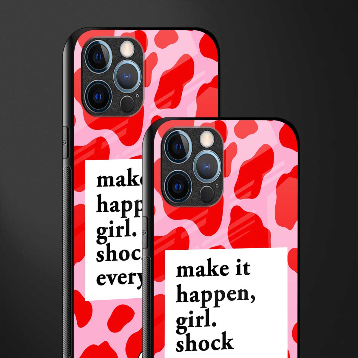make it happen girl glass case for iphone 12 pro max image-2