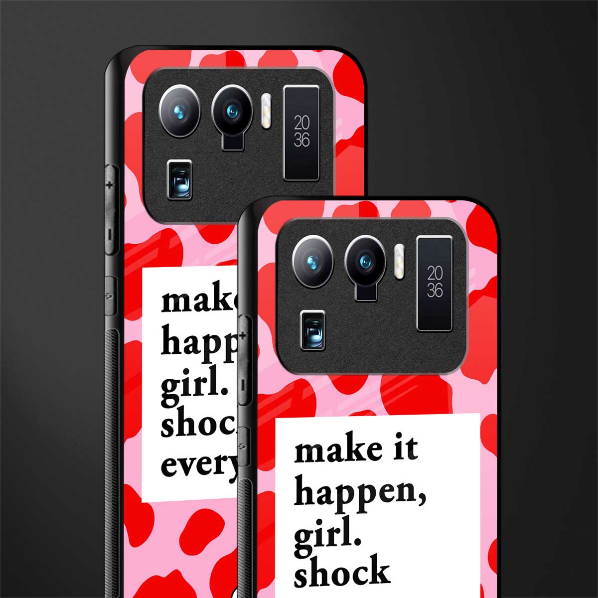make it happen girl glass case for mi 11 ultra 5g image-2