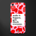 make it happen girl glass case for iphone xr image