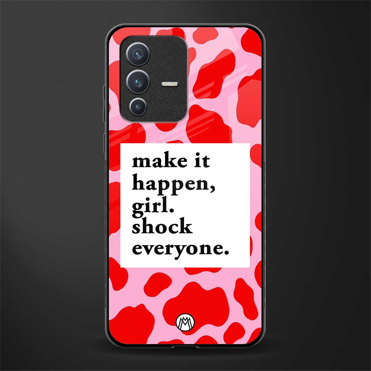 make it happen girl glass case for vivo v23 5g image