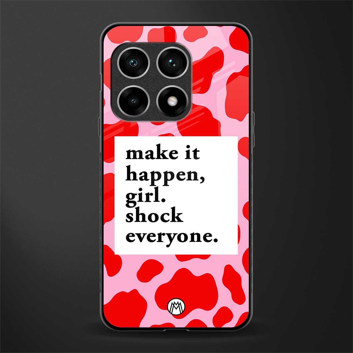 make it happen girl glass case for oneplus 10 pro 5g image