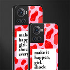 make it happen girl back phone cover | glass case for oneplus 10r 5g
