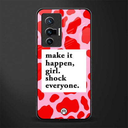 make it happen girl glass case for vivo x70 image