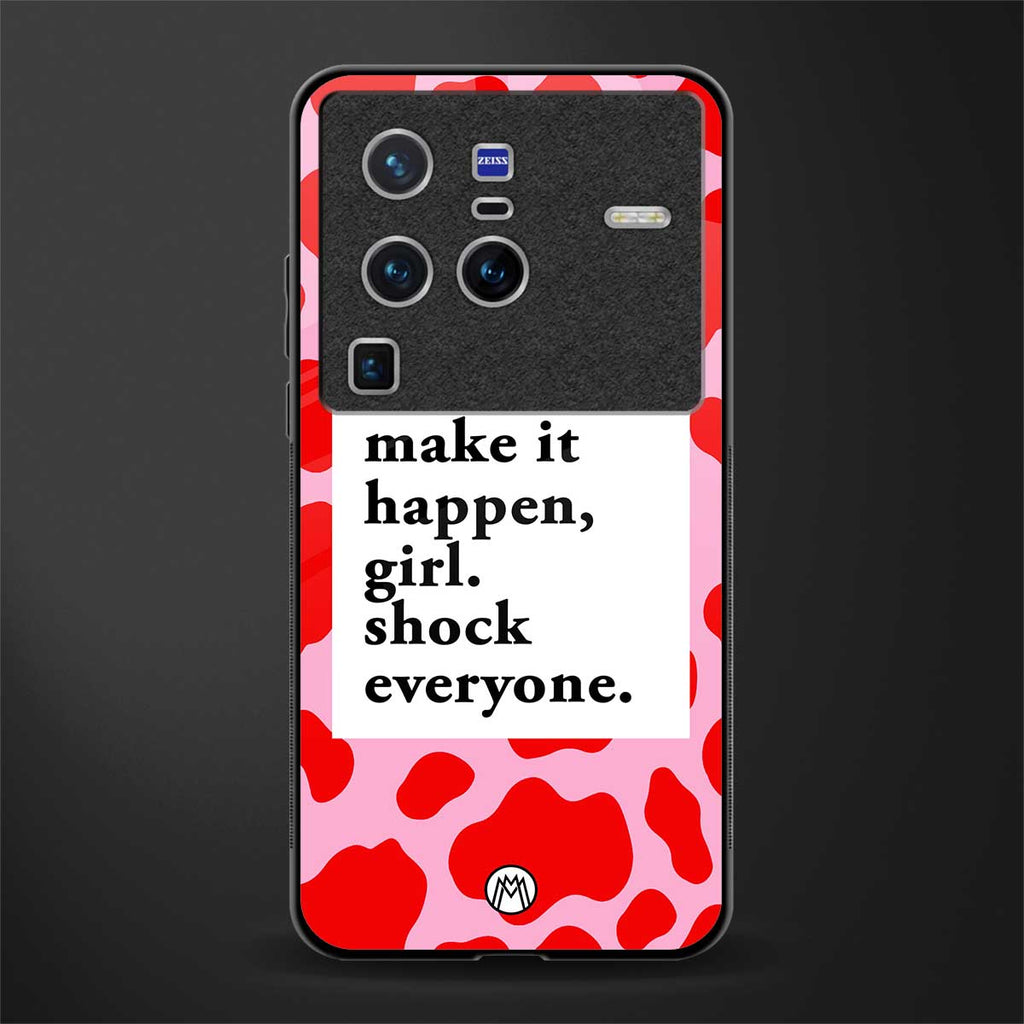 make it happen girl glass case for vivo x80 pro 5g image