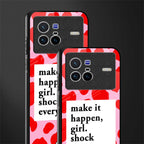 make it happen girl glass case for vivo x80 image-2