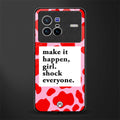 make it happen girl glass case for vivo x80 image
