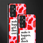 make it happen girl back phone cover | glass case for samsung galaxy f23 5g