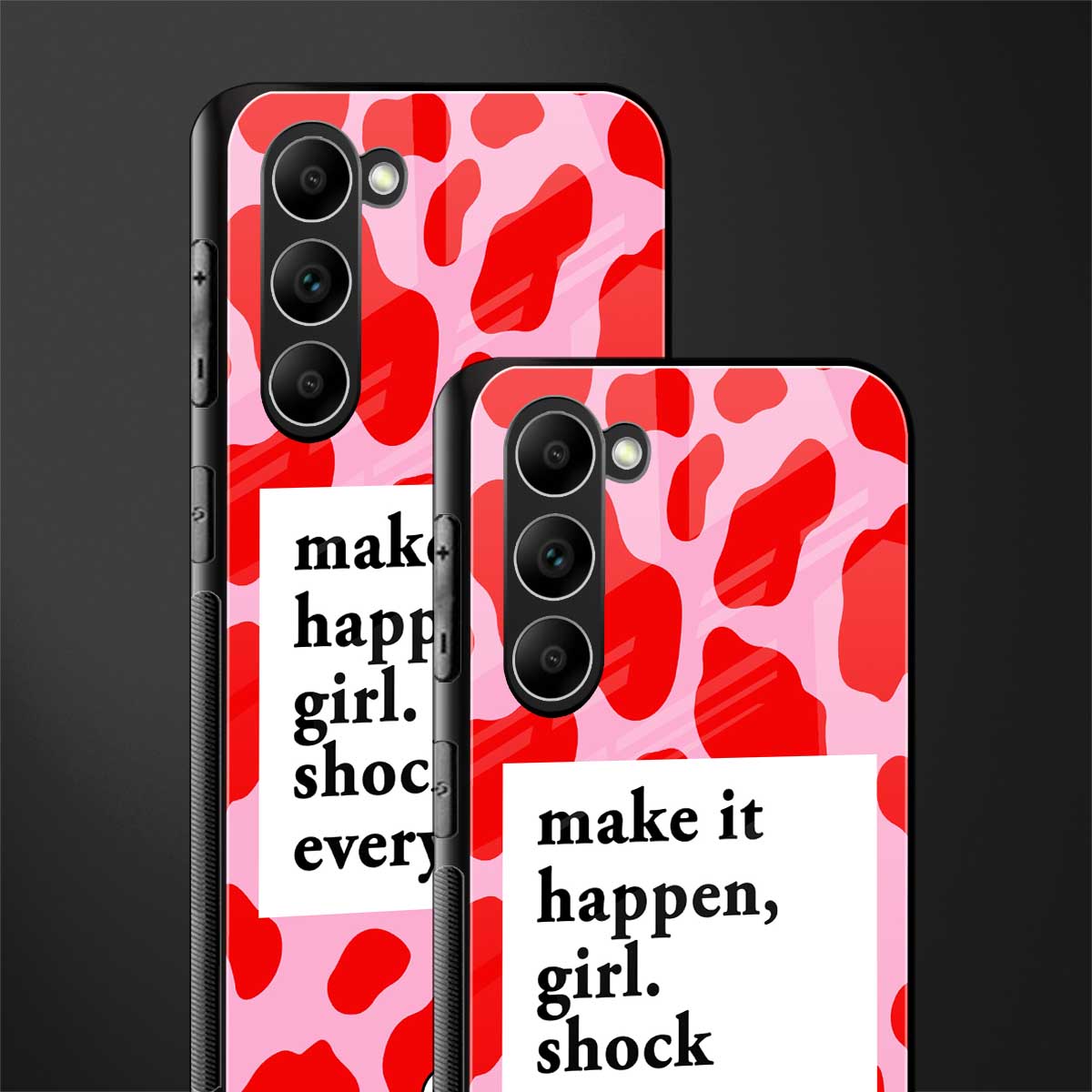 make it happen girl glass case for phone case | glass case for samsung galaxy s23