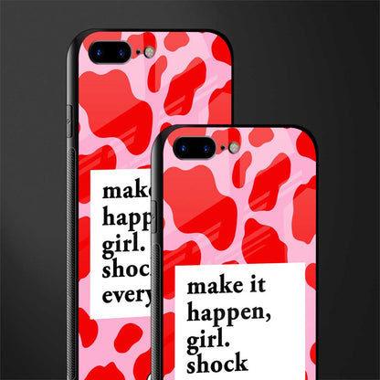 make it happen girl glass case for iphone 8 plus image-2