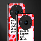 make it happen girl back phone cover | glass case for realme 11 pro 5g