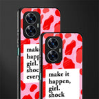make it happen girl back phone cover | glass case for realme c55