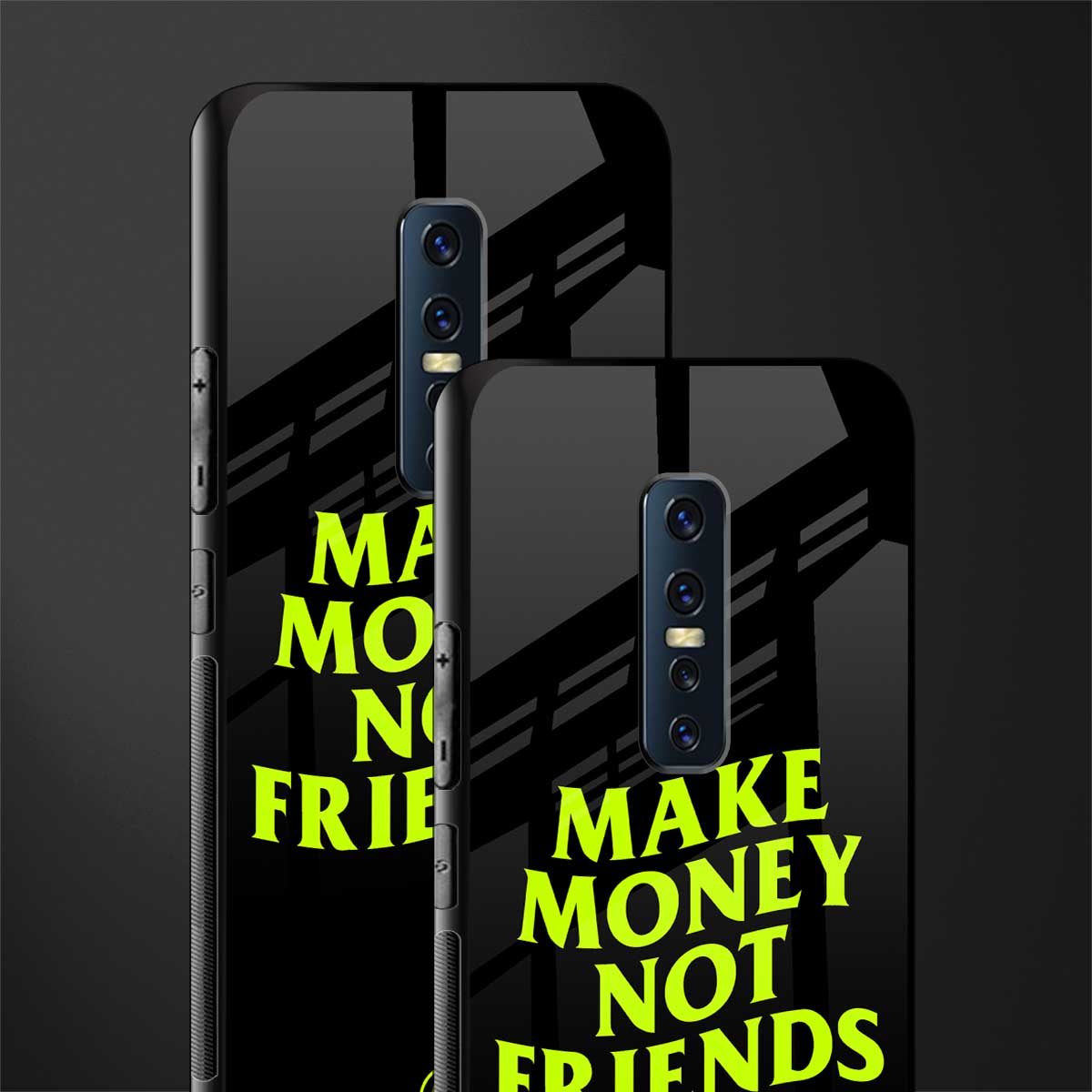 make money not friends glass case for vivo v17 pro image-2