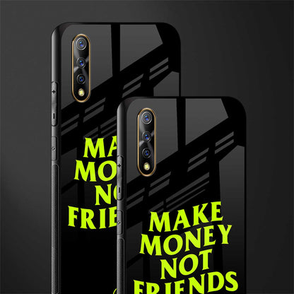 make money not friends glass case for vivo s1 image-2