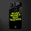make money not friends glass case for samsung galaxy f41 image