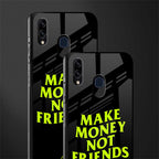 make money not friends glass case for samsung galaxy m10s image-2