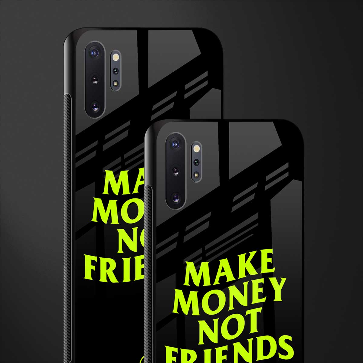 make money not friends glass case for samsung galaxy note 10 plus image-2