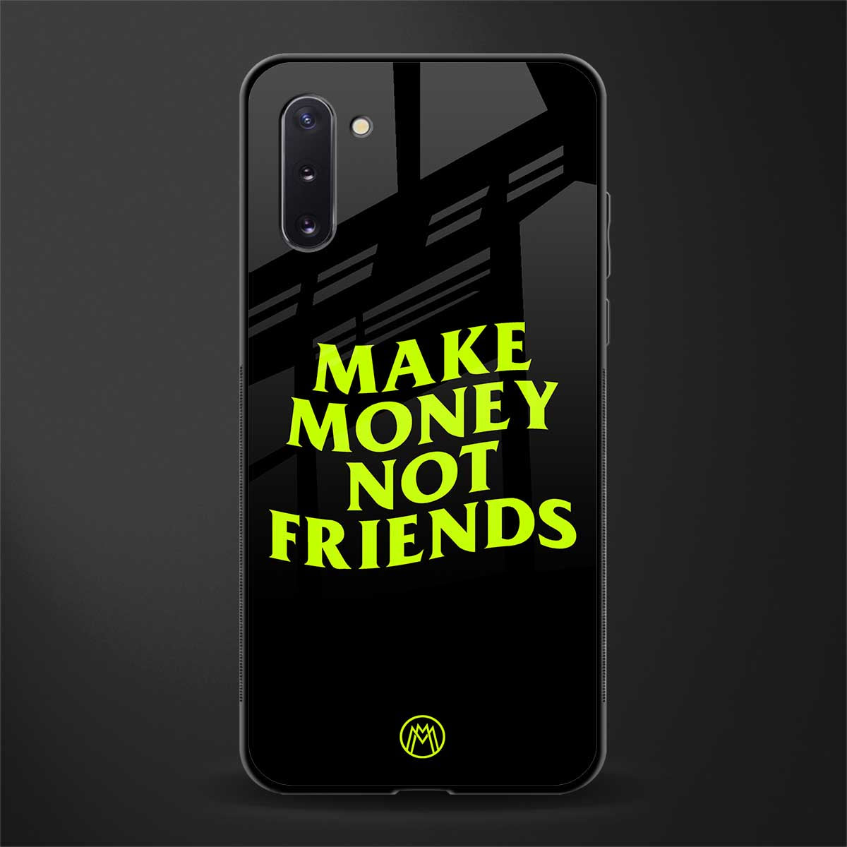 make money not friends glass case for samsung galaxy note 10 image