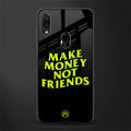 make money not friends glass case for redmi note 7 image