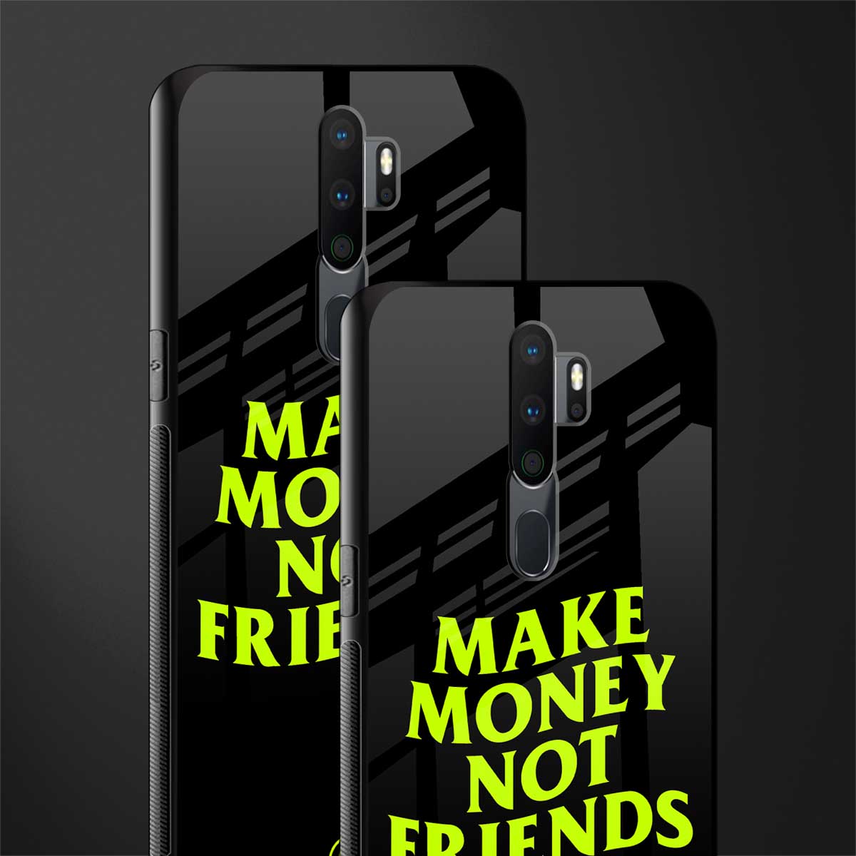 make money not friends glass case for oppo a5 2020 image-2