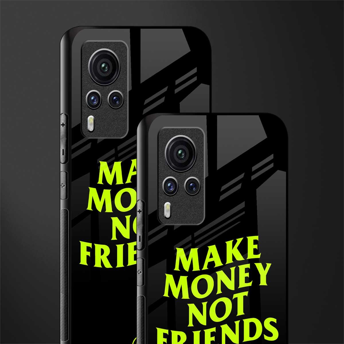 make money not friends glass case for vivo x60 pro image-2