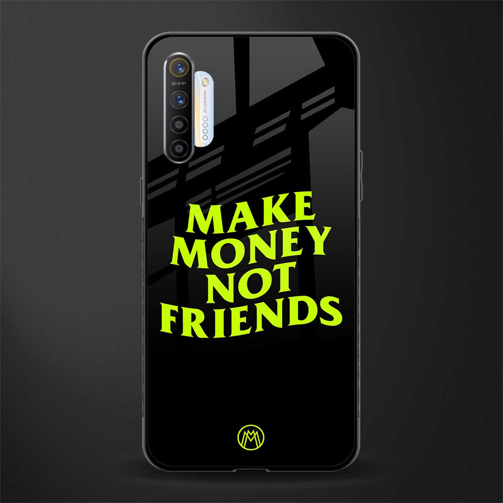 make money not friends glass case for realme x2 image