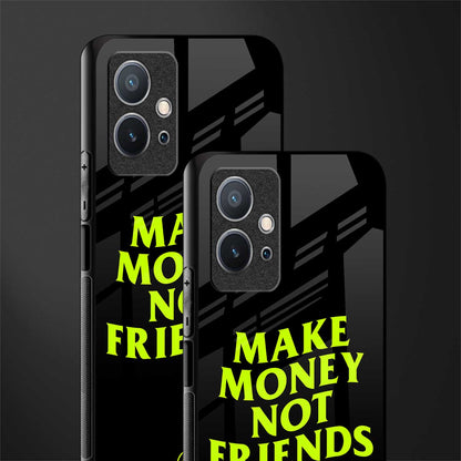 make money not friends glass case for vivo y75 5g image-2